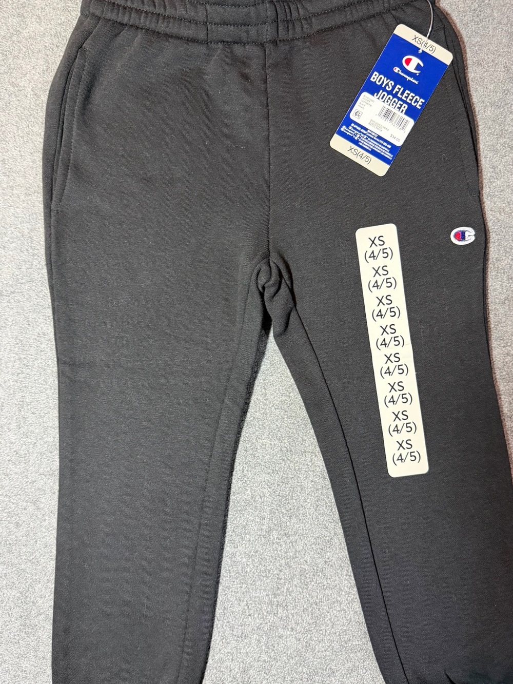 Champion Black Boys' Fleece Jogger Pants